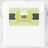 PixDezines-Schriftart-Farbtöne, Schlüssellimkuchen Rechteckiger Aufkleber (Tasche)