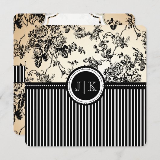 PixDezines schwarz/toile/Rose (Vorne/Hinten)