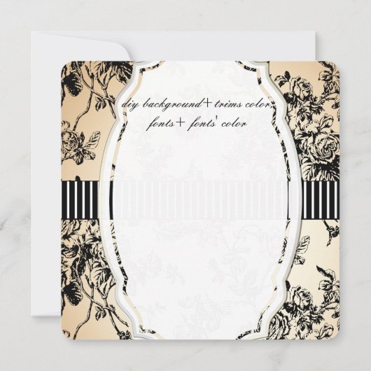 PixDezines schwarz/toile/Rose (Rückseite)