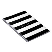 PixDezines schwarz+weiße Streifen/verstellbar/DIY Notizblock (Rechte Seite)