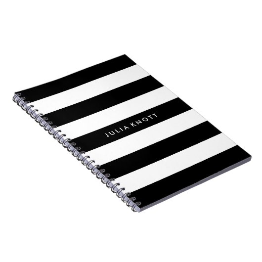 PixDezines schwarz+weiße Streifen/verstellbar/DIY Notizblock (Rechte Seite)