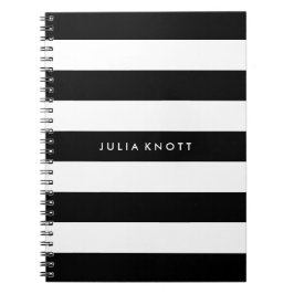 PixDezines schwarz+weiße Streifen/verstellbar/DIY Notizblock