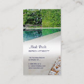 PixDezines Schwimmbad/DJ-Vorlage Visitenkarte (Rückseite)