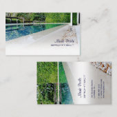 PixDezines Schwimmbad/DJ-Vorlage Visitenkarte (Vorne/Hinten)