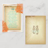 PixDezines Seepferd, das sich mit Bikerkarten gut Begleitkarte (Vorne/Hinten)