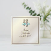 PixDezines Seepferd / Einladungen (Stehend Vorderseite)