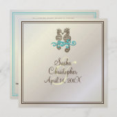 PixDezines Seepferd / Einladungen (Vorne/Hinten)