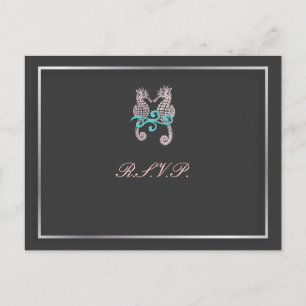 PixDezines Seepferd UAWG Postkarten/für 12x18 lädt Einladungspostkarte