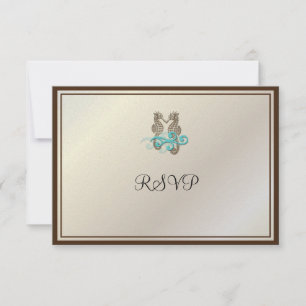 PixDezines Seepferde RSVPs RSVP Karte