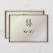 PixDezines Seepferde RSVPs RSVP Karte (Vorne/Hinten)