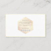 PixDezines Sepia | Blush+Honeycomb Visitenkarte (Rückseite)