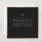 PixDezines Shabbat Dinner/DIY Hintergrundfarbe Einladung (Vorderseite)
