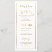 PixDezines Shine Menü/Imitat Gold/Handgeschriebene Menükarte (Rückseite)