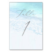 PixDezines Shoreline-Tischnummern-Karte Tischnummer (Rückseite)
