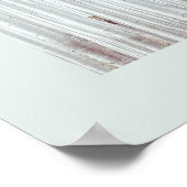PixDezines Silber-Birkenwald DIY-Randfarbe Poster (Ecke)