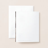 PixDezines Silver Bat Mitzvah Calligraphy Schrifta Folienkarte (Rückseite mit Umschlag)