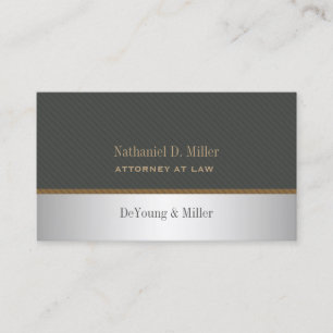 PixDezines Silver+Gray Pinstripes-Akzent Visitenkarte