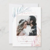 PixDezines SILVER PALMS SAVE THE DATE (Vorderseite)