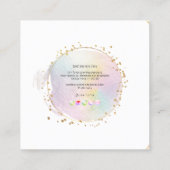 PixDezines Simple Blush Pinselstriche Stroke Cotto Quadratische Visitenkarte (Rückseite)