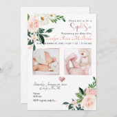 PixDezines SIP+SEE, BLUSH WATERCOLOR-BLUME Ankündigung (Vorne/Hinten)