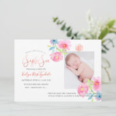 PixDezines SIP+SEE, WATERCOLOR-BLUME Ankündigung (Stehend Vorderseite)