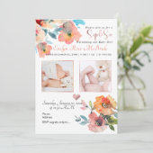 PixDezines SIP+SEE, WATERCOLOR-BLUME Ankündigung (Stehend Vorderseite)