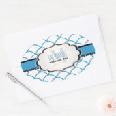 PixDezines skaliert Trellis/DIY-Farben Ovaler Aufkleber (Umschlag)