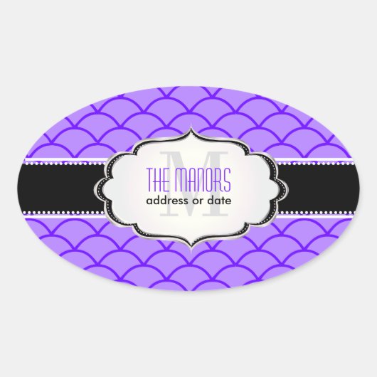 PixDezines skaliert Trellis/DIY-Farben Ovaler Aufkleber (Vorderseite)