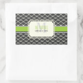 PixDezines skaliert Trellis/DIY-Farben Rechteckiger Aufkleber (Tasche)