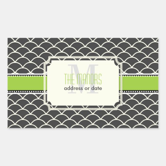 PixDezines skaliert Trellis/DIY-Farben Rechteckiger Aufkleber (Vorderseite)