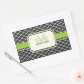 PixDezines skaliert Trellis/DIY-Farben Rechteckiger Aufkleber (Umschlag)