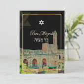 PixDezines sketch Tower von David/diy background Einladung (Stehend Vorderseite)