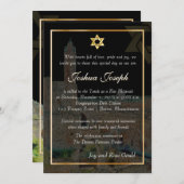 PixDezines Sketch Tower von David/diy Hintergrund Einladung (Vorne/Hinten)