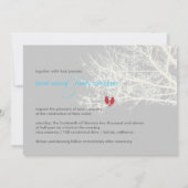 PixDezines SNOW BIRDS/WINTER/DICHT-Farben Einladung (Rückseite)