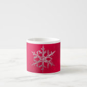 PixDezines Snowflake, Weihnachten Espressotasse (Vorderseite)