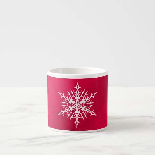 PixDezines Snowflake, Weihnachten Espressotasse (Vorderseite)