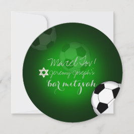 PixDezines Soccer Bar Mitzvah/DIY Einladung