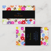 PixDezines Sommerblüten, BusinessCard Visitenkarte (Vorne/Hinten)