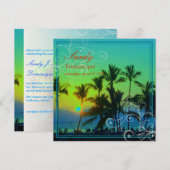 PixDezines Sonnenuntergang bei A-Bay/hawaii Einladung (Vorne/Hinten)