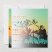 PixDezines Sonnenuntergang bei A-Bay/hawaii Einladung (Rückseite)