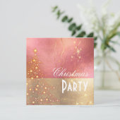 PixDezines Sparkling Weihnachtsbaum Party Einladung (Stehend Vorderseite)