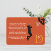 ✡ PixDezines spielte weiter! Basketball Bar Mitzva Einladung (Stehend Vorderseite)