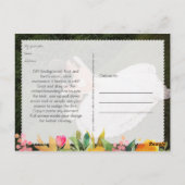 PixDezines Spring Floral Watercolor/vielen Dank Postkarte (Rückseite)