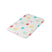 PixDezines Sprinkles Digitale Wasserfarbe Badematte (Schrägansicht)