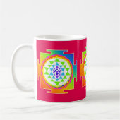 PixDezines Sri Yantra Chakra Clearing/DIY bckgrnd Kaffeetasse (Links)