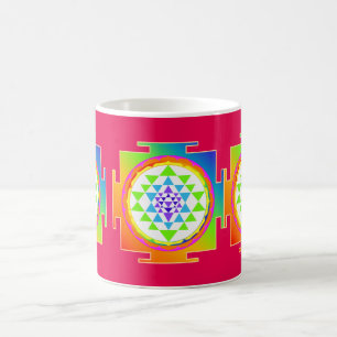 PixDezines Sri Yantra Chakra Clearing/DIY Hintergr Kaffeetasse