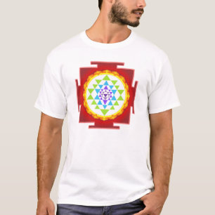 PixDezines Sri Yantra/Chakra-Reinigung/Regenbogen T-Shirt