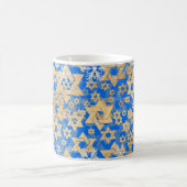 PixDezines Star von David Imitats Gold-DIY-Hinterg Kaffeetasse (Mittel)
