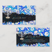 PixDezines STAR VON DAVID, RABBI Visitenkarte (Vorne/Hinten)