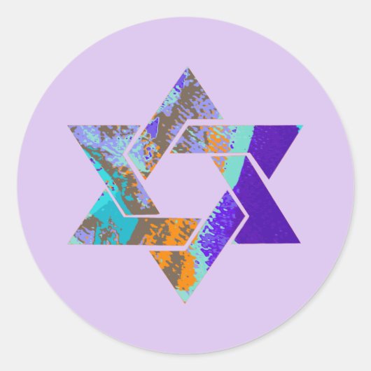 PixDezines-Stern von david/grunge/DIY-Hintergrund Runder Aufkleber (Vorderseite)